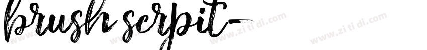 brush scrpit字体转换